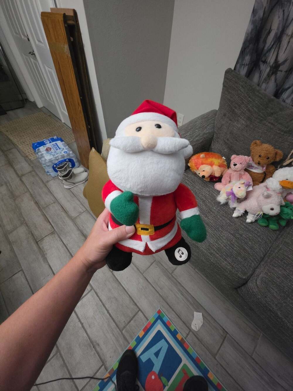 Animated Singing and Dancing Musical Santa Claus Plush Toy
